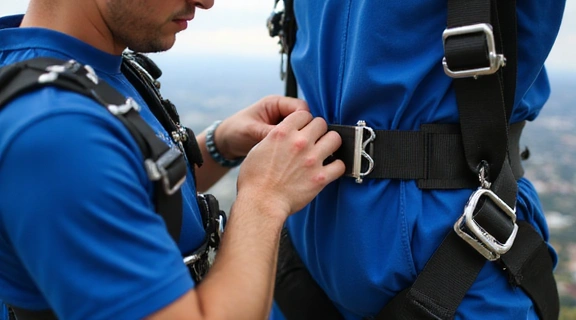 Skydiving equipment check